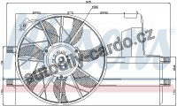 Ventilátor chladiče NISSENS 85078