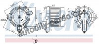 Vnitřní ventilátor NISSENS 87705