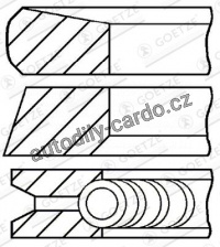 Sada pístních kroužků GOETZE 08-137500-00