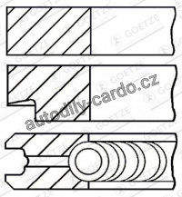 Sada pístních kroužků GOETZE 08-137600-00