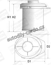 Vzduchový filtr CHAMPION (CH V435/606) - CITROËN