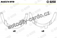 Distanční kotouč klikové hřídele GLYCO A123/4 STD - sada