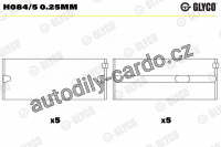 Ložiska klikové hřídele GLYCO H084/5 0.25MM - sada