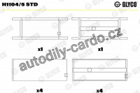 Ložiska klikové hřídele GLYCO H1104/5 STD - sada