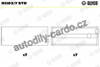 Ložiska klikové hřídele GLYCO H1103/7 STD - sada