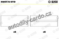 Ložiska klikové hřídele GLYCO H997/6 STD - sada