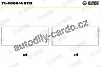 Ojniční ložisko GLYCO 71-4066/4 STD - sada