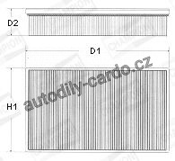 Vzduchový filtr CHAMPION (CH U584/606) - SEAT