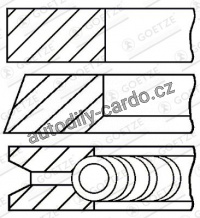 Sada pístních kroužků GOETZE 08-337300-00