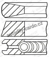 Sada pístních kroužků GOETZE 08-325500-00