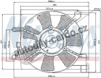 Ventilátor chladiče NISSENS 85347