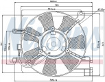 Ventilátor chladiče NISSENS 85347