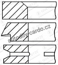 Sada pístních kroužků GOETZE 08-333300-00