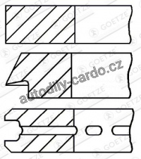 Sada pístních kroužků GOETZE 08-786100-00