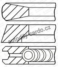 Sada pístních kroužků GOETZE 08-289600-00