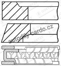 Sada pístních kroužků GOETZE 08-786800-00