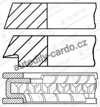 Sada pístních kroužků GOETZE 08-104500-00