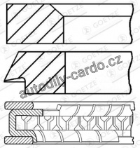 Sada pístních kroužků GOETZE 08-306200-00