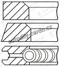 Sada pístních kroužků GOETZE 08-306300-00
