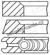 Sada pístních kroužků GOETZE 08-106800-00