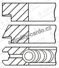 Sada pístních kroužků GOETZE 08-124700-00