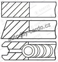 Sada pístních kroužků GOETZE 08-124800-00