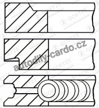 Sada pístních kroužků GOETZE 08-107100-00