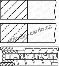 Sada pístních kroužků GOETZE 08-107400-00