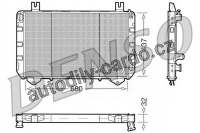 Chladič motoru DENSO (DE DRM10093)