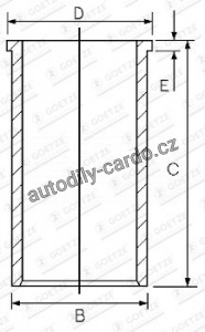 Válcové pouzdro GOETZE 14-027950-00