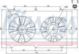 Ventilátor chladiče NISSENS 85269