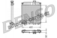 Chladič motoru DENSO (DE DRM07031)