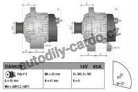 Alternátor DENSO (DE DAN628)