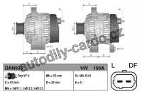 Alternátor DENSO (DE DAN935)