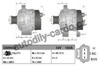 Alternátor DENSO (DE DAN933)