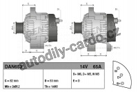Alternátor DENSO (DE DAN653)