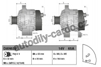 Alternátor DENSO (DE DAN630)