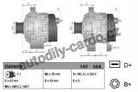 Alternátor DENSO (DE DAN609)