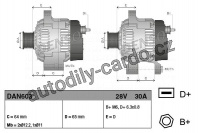 Alternátor DENSO (DE DAN603)