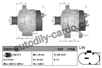 Alternátor DENSO (DE DAN1126)