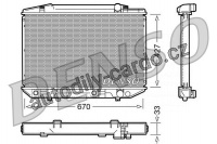 Chladič motoru DENSO (DE DRM17051)