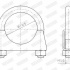 Upínač, výfukový systém WALKER 80339-24