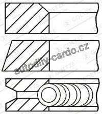 Sada pístních kroužků GOETZE 08-228300-00