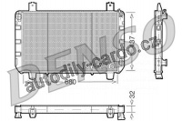Chladič motoru DENSO (DE DRM10095)