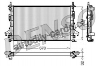 Chladič motoru DENSO (DE DRM23084)