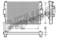 Chladič motoru DENSO (DE DRM12007)