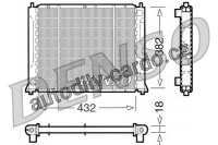 Chladič motoru DENSO (DE DRM24004)