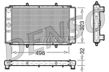 Chladič motoru DENSO (DE DRM24010)