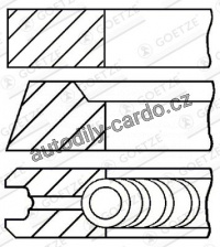 Sada pístních kroužků GOETZE 08-283600-00