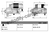 Startér DENSO DSN3012